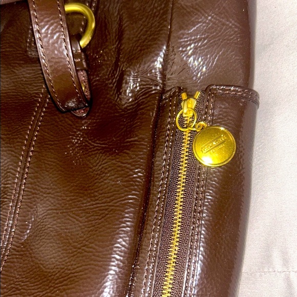 Authentic COACH Dark Brown Leather PURSE with Gold Accents- never used! - Picture 4 of 9